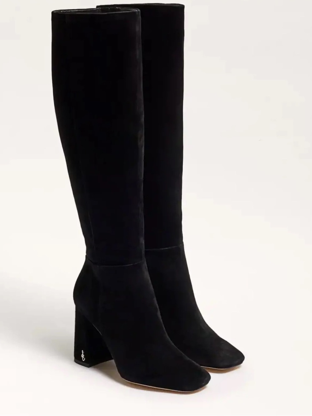 Sam Edelman Clarem Suede Knee-High Boots Size 9M Black